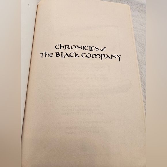 Gleen Cook Chronicles of the Black Company Book Home Accents Cofffe Table Books - Picture 6 of 17